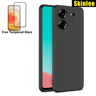 สําหรับ Tecno Pova 5 4 Pro Free Fire Case Lithe Slick Case + เมมเบรนป้องกันหน้าจอกระจกนิรภัย HD ฟรี 1 ชิ้น