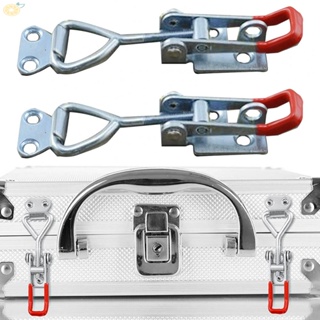 【VARSTR】2 Pcs Adjustable Toggle Clamp Iron Galvanized Lock Clips For Smoker Door Durable