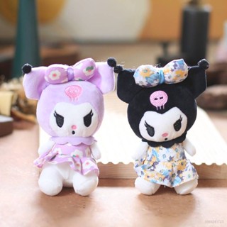 Yelan Sanrio Kuromi พวงกุญแจ จี้ตุ๊กตา ดอกไม้ สําหรับตกแต่งกระเป๋าเด็ก