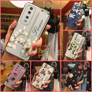 cartoon Kickstand Phone Case For Huawei Honor90 Pro Phone Holder Shockproof Wrist Strap armor case Durable Fashion Design