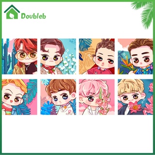 【Doub X ✮】ภาพวาดปักเพชร พลอยเทียม ทรงกลม แนวโมเสก ลายการ์ตูนไอดอล 5D DIY ✮