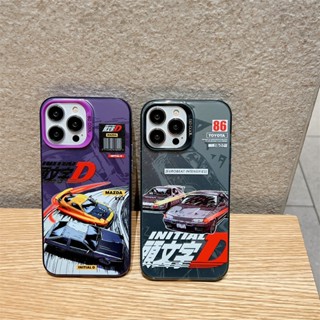 เคสโทรศัพท์มือถือ ซิลิโคน กันกระแทก ลาย Initial D แฟชั่น สําหรับ Iphone 14pro 13promax 14promax 13Pro 12promax