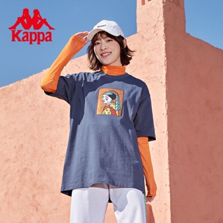 เสื้อยืดแขนสั้น พิมพ์ลาย Kappa X Britto Joint Fun สไตล์สปอร์ต สําหรับผู้ชาย และผู้หญิง