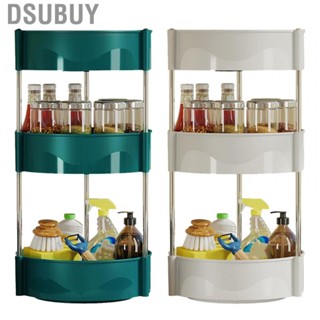 Dsubuy Rotating Spice Rack  Shelves Plastic 360 Degree Multifunctional for Kitchen