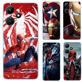 เคสโทรศัพท์ซิลิโคน TPU แบบนิ่ม ลายซุปเปอร์ฮีโร่ Marvel สําหรับ Infinix Hot 30 Play X6835