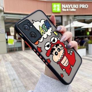 เคสซิลิโคนใส ขอบสี่เหลี่ยม กันกระแทก ลายการ์ตูนชินจัง สําหรับ Oneplus Nord CE 2