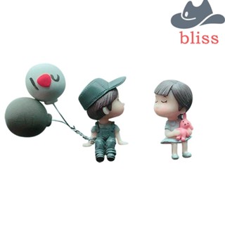 Bliss ฟิกเกอร์แดชบอร์ดคอนโซลกลาง น่ารัก สร้างสรรค์ ตกแต่งภายในรถยนต์ สําหรับผู้ชายและผู้หญิง