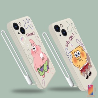 เคสโทรศัพท์มือถือแบบนิ่ม TPU ลายการ์ตูนสพันจ์บ็อบ แพทริก สตาร์ พร้อมสายคล้อง สําหรับ Realme 5S 5 5S 5i C17 7i C11 2021 C21Y C31 C35 C15 C21 C25 C20 C3 C12 C2 C25S C1 C25Y C2 C3i 6i C20A Narzo 20 10 10A 20A 30A A7 A5S A15 A16 Y12 Y20 Y15S Y21 A03 A12