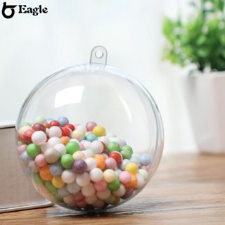 ⭐24H SHIPING⭐Clear Plastic Acrylic Christmas Tree Baubles for a Lively Celebration Pack of 10