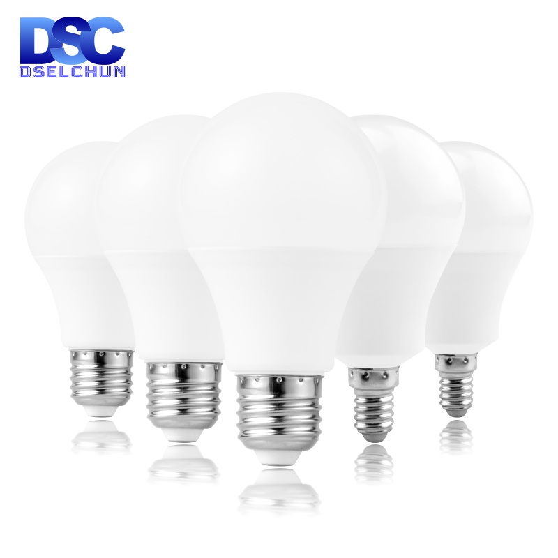 Dselchun หลอดไฟสปอตไลท์ E27 E14 LED 3W 6W 9W 12W 15W 18W 20W AC 220V 230V 240V สีขาวอบอุ่น