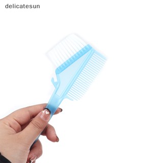 Delicatesun Pro เครื่องมือร้านทําผม แปรงย้อมสีผม พลาสติก หวีตัดผม ร้านทําผม ทินท์ เครื่องมือจัดแต่งทรงผม หวีสีผม พร้อมแปรง ดี