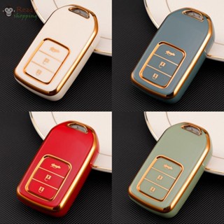 เคสรีโมทกุญแจรถยนต์ TPU สําหรับ Honda City Vezel Accord HR-V