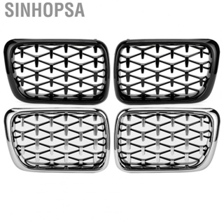 Sinhopsa Bumper Grille Replacement  Front Grill Easy To Install Completely Fit Pair Practical Accessory for Car Automobile