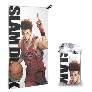 【พร้อมส่ง】SLAM Dunk ผ้าขนหนูนุ่ม ดูดซับน้ําได้ดี แห้งเร็ว 40x80 ซม. (16X31.5 นิ้ว) สําหรับเล่นกีฬากลางแจ้ง ทุกเพศ