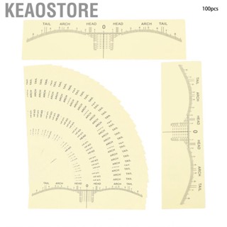 Keaostore Eyebrow Ruler  Clear Disposable for Design