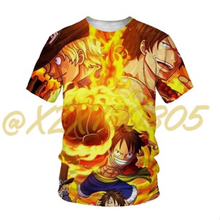 เสื้อเชิ้ต ลายการ์ตูนอนิเมะ One-Piece 3D 05