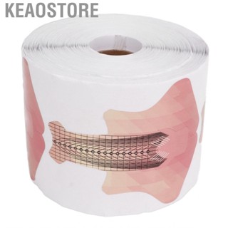 Keaostore 300 Sheets Fish Shaped Nail Form Extension Guide  Self Adhesive French Shaper for Acrylic UV Gel