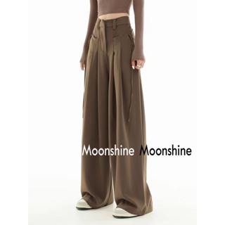 Moon กางเกงขายาว คาร์โก้ กางเกง เชือกอเมริกันคลาสิค Cargo pants 2023 NEW 071914