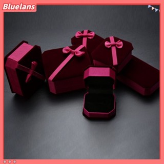 Bluelans กล่องเก็บเครื่องประดับ สร้อยคอ แหวน ต่างหู ประดับโบว์