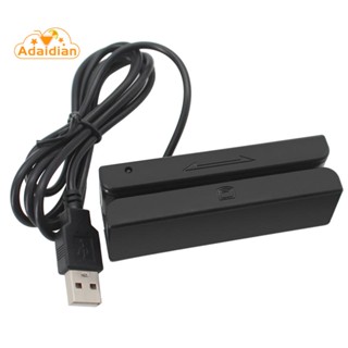 Msr90 เครื่องอ่านการ์ดแม่เหล็ก USB แถบแม่เหล็ก 3 แทร็ก Mini Mag Hi-Co Swiper สําหรับ USB PC