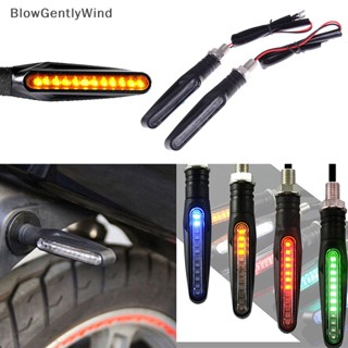 Blowgentlywind ไฟเลี้ยว LED สําหรับรถจักรยานยนต์ 1 ชิ้น BGW