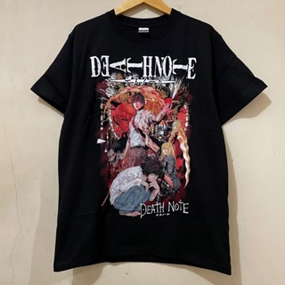 เสื้อยืดแขนสั้น พิมพ์ลาย Death Note Comic Death Note สไตล์เรโทร แฟชั่นฤดูร้อน สําหรับผู้ชาย และผู้หญิง