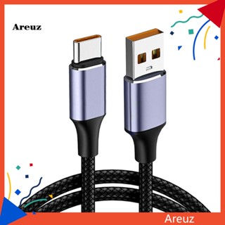 Are สายชาร์จโทรศัพท์มือถือ USB Type-C 6A 100W แบบถัก กันการสึกหรอ ชาร์จเร็ว