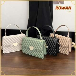 Rowans กระเป๋าสะพายไหล่ สะพายข้าง หนัง PU สีพื้น สําหรับผู้หญิง