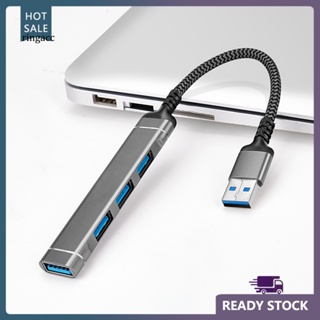 Rga อะแดปเตอร์ฮับแยก USB 30 Type-C อะลูมิเนียมอัลลอย สีเงิน สําหรับคอมพิวเตอร์ 4 in 1