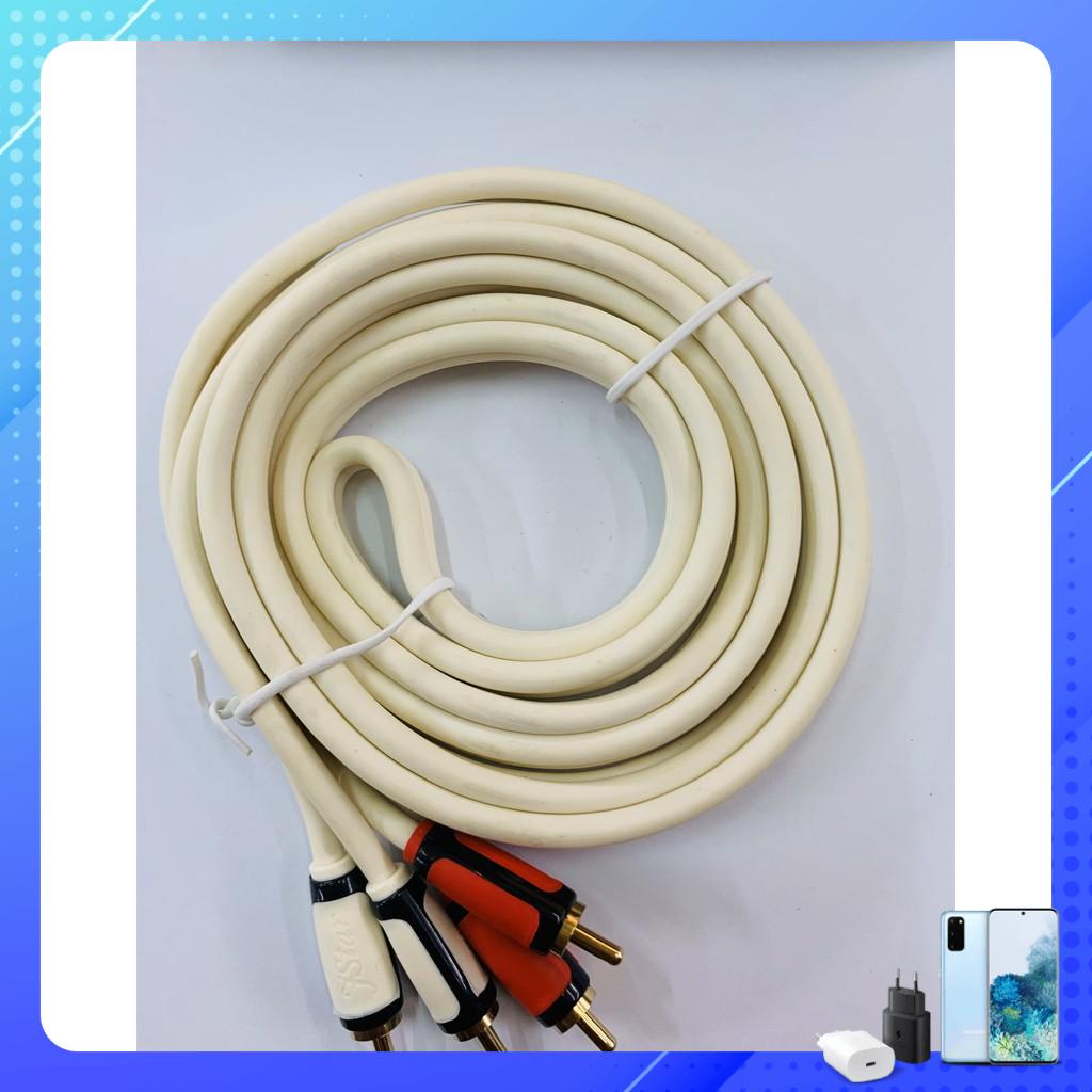 สายลําโพง Fstar 1.8m/3m/5m/10M 2 ดอกบัว (RCA) คุณภาพสูง