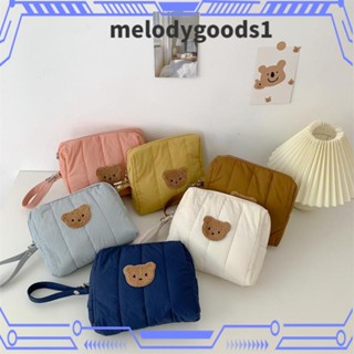 Melodygoods1 กระเป๋าเก็บของ แบบแขวนรถเข็นเด็ก ลายการ์ตูนหมี มีซิป