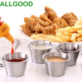 Allgoods ถ้วยใส่ซอสบาร์บีคิว ทรงกลม ใช้ซ้ําได้