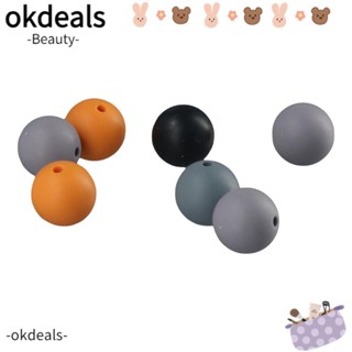 OKDEALS ลูกปัดซิลิโคน รูปหลายเหลี่ยม ลายเสือดาว คละสี 12 มม. สําหรับทําเครื่องประดับ 102 ชิ้น