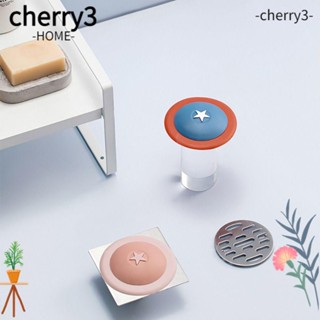 Cherry3 แผ่นซิลิโคนกรองท่อระบายน้ํา 3 ชิ้น สําหรับอ่างล้างจาน 3 ชิ้น