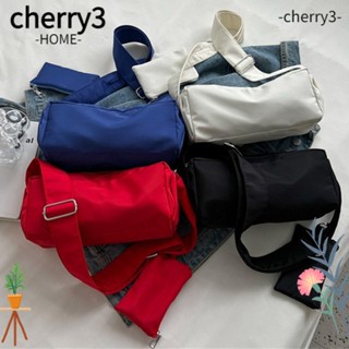 Cherry3 กระเป๋าสะพายไหล่ ผ้าไนล่อน ความจุขนาดใหญ่ สําหรับผู้ชาย และผู้หญิง