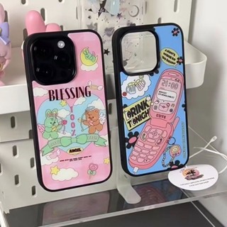 เคสโทรศัพท์มือถือนิ่ม กันกระแทก ลายหมีนางฟ้าน่ารัก สําหรับ iPhone 14promax 12 xsmax QYJS 13pro 11 8plus 13promax 11 14 xr 12pro