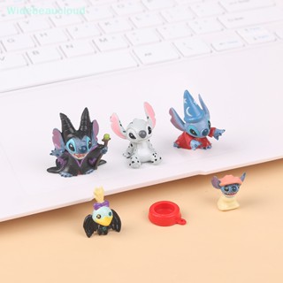 Widebeaucloud Lilo &amp; Stitch ฟิกเกอร์แอกชัน แฮนด์เมด อะนิเมะ ตกแต่ง มินิ ตุ๊กตา DIy ของเล่น โมเดล Nice