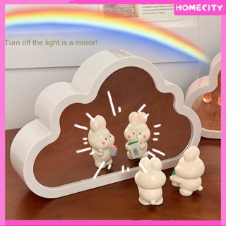 [พร้อม] Tulip DIY Cloud Mirror Night Light ของขวัญวันเกิดสำเร็จรูป โคมไฟดอกทิวลิป โคมไฟกระจกดอกทิวลิป DIY ไฟ LED สร้างสรรค์ดอกไม้ทะเลโคมไฟกลางคืน