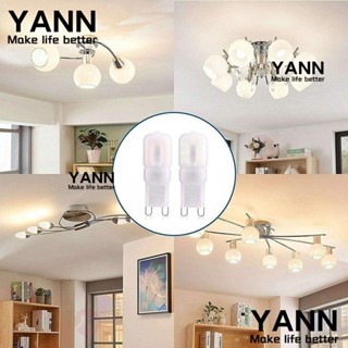 Yann1 หลอดไฟฮาโลเจน 220V สีขาวอบอุ่น ขนาดเล็ก สําหรับ G9 LED 3W 5W 10 ชิ้น