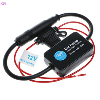 (KFL) ขายดี ชุดเสาอากาศขยายสัญญาณวิทยุ AM FM 12V อุปกรณ์เสริม สําหรับรถยนต์ ANT208