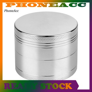 Phoneacc เครื่องบดสมุนไพร เครื่องเทศ บุหรี่ แบบโลหะ 4 ชั้น 40 มม.