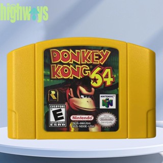 การ์ดเกม N64 RPG คอสเพลย์ Donkey Kong Diddy Tiny Adventure สําหรับ Nintendo N64 [highways.th]