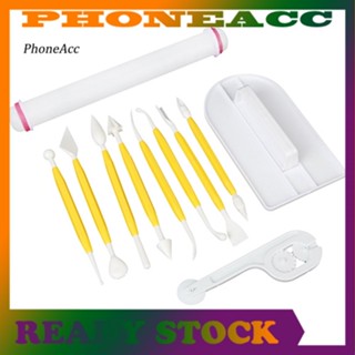 Phoneacc ชุดเครื่องมือลูกกลิ้งตัดน้ําตาลปั้น ฟองดองท์ 11 ชิ้น