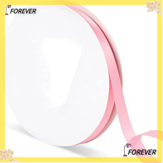 FOREVER ริบบิ้นผ้าซาติน แบบสองด้าน 3/8 นิ้ว สีชมพู 100 หลา สําหรับห่อของขวัญ diy