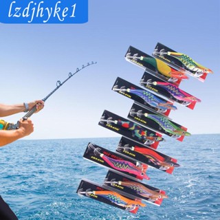 [Lzdjhyke1] เหยื่อตกปลาหมึกเรืองแสง 10 ชิ้น
