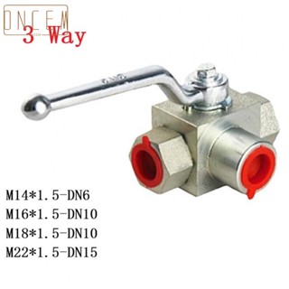 【ONCEMOREAGAIN】Carbon Steel Internal Thread Ball Valve M14*15 to M27*2 500 Bar Working Pressure