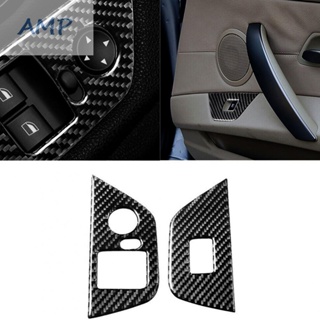 ⚡BABYCITY-TH⚡2x Carbon Fiber Car Door Glass Lift Switch Cover Trim For BMW Z4 E85 2003-2008⚡NEW 7