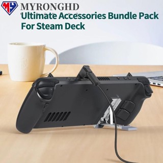 Myronghd อะแดปเตอร์แยกสายชาร์จ Type-C ซิงค์ข้อมูล ทนทาน สําหรับ Steam Deck