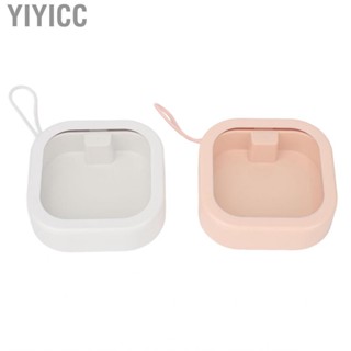 Yiyicc Hair Tie Organizer Hanging Lanyard Multifunctional Transparent Top Accessory Box Stackable for Candy