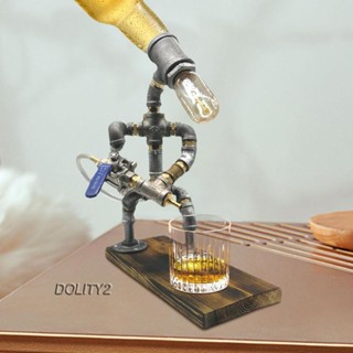 [Dolity2] โคมไฟตั้งโต๊ะ รูปหุ่นยนต์ Steampunk สําหรับร้านอาหาร